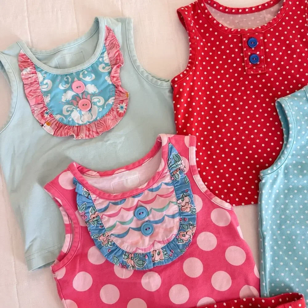 Eleanor Rose Bundle Toddler Girls 2T - 5‎ Tanks And 2 Shorts. Boutique.